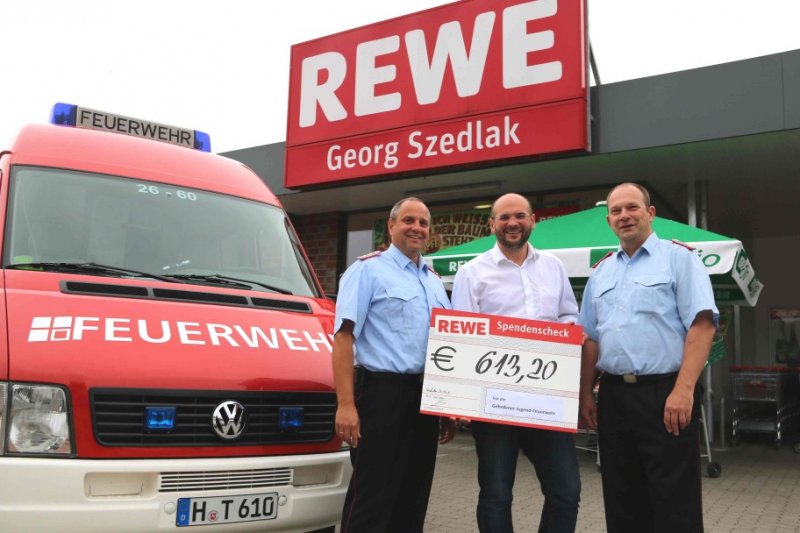 Spende Jugendfeuerwehr REWE