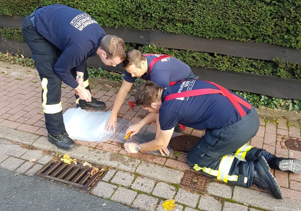 Feuerwehr überprüft Hydranten