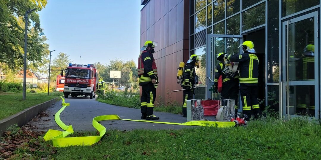 Einsatzübung an der Oberschule