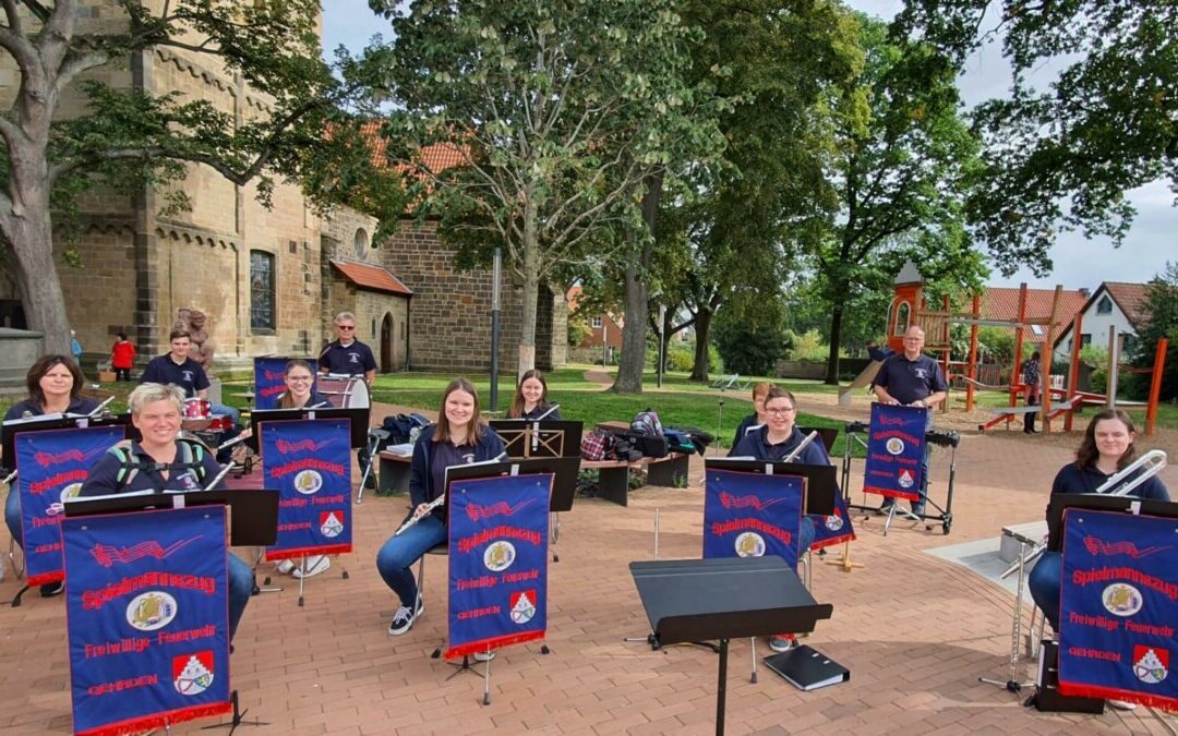 Erster musikalischer Auftritt des Spielmannszuges seit eineinhalb Jahren