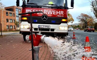 Löschwasserversorgung in der Kernstadt geprüft und für den Winter vorbereitet