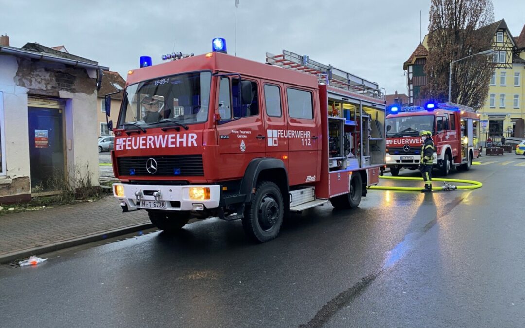 Feuer – brennender Wohnwagen