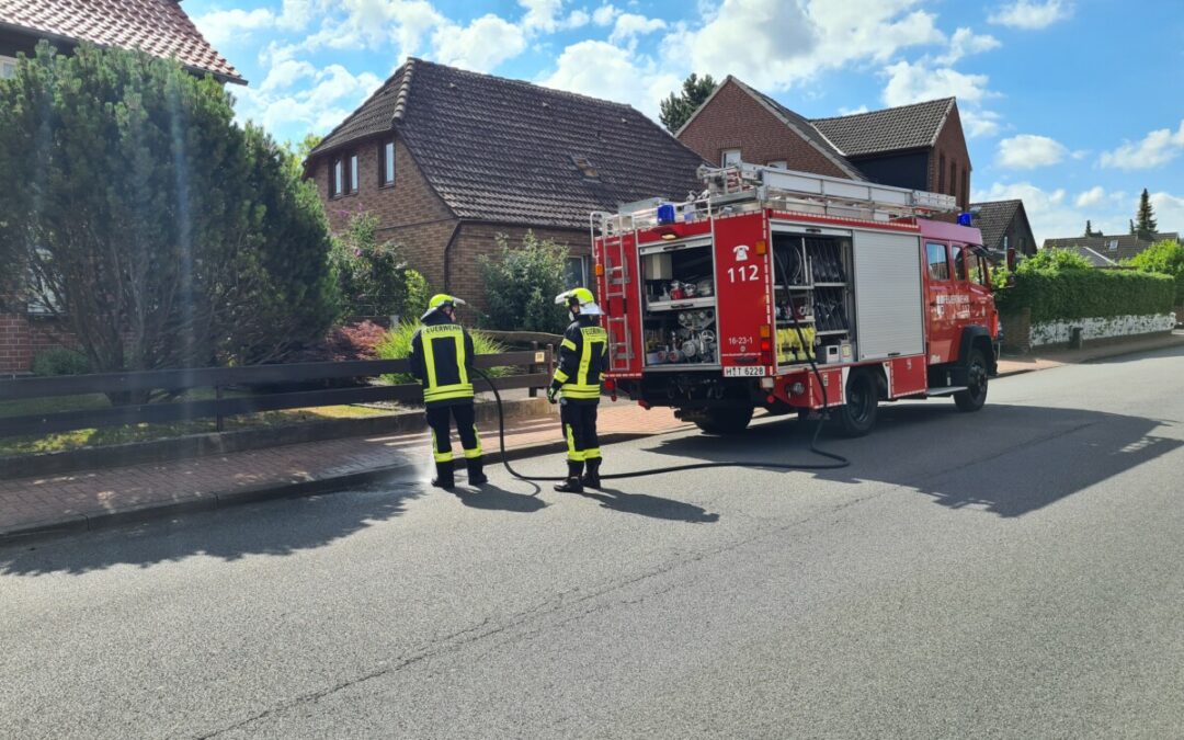 Feuer – Rauchentwicklung aus Straßeneinlauf