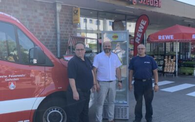 Flaschenkühlschrank für das Feuerwehrhaus