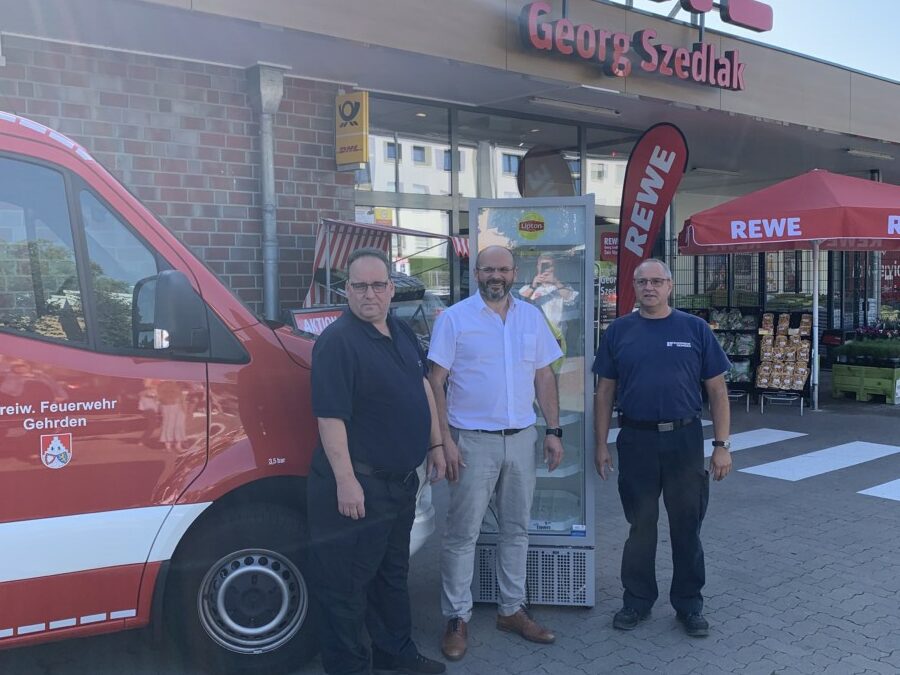 Flaschenkühlschrank für das Feuerwehrhaus