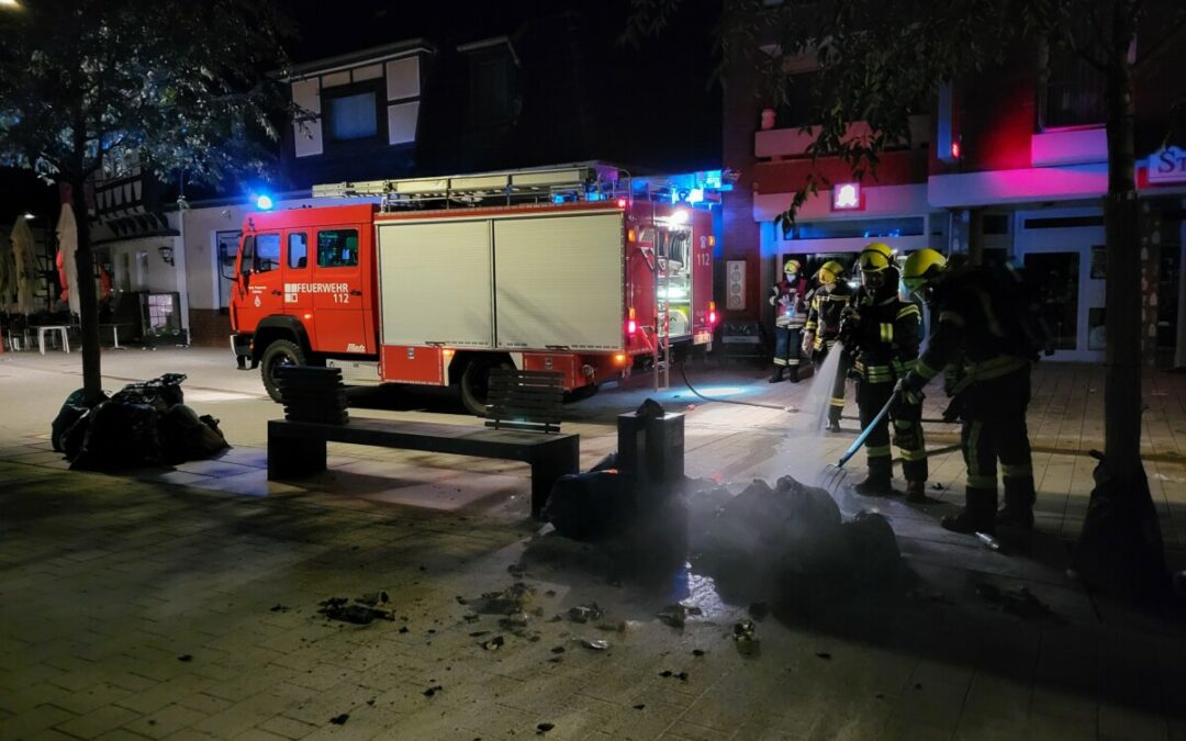 Feuer – brennender Müll