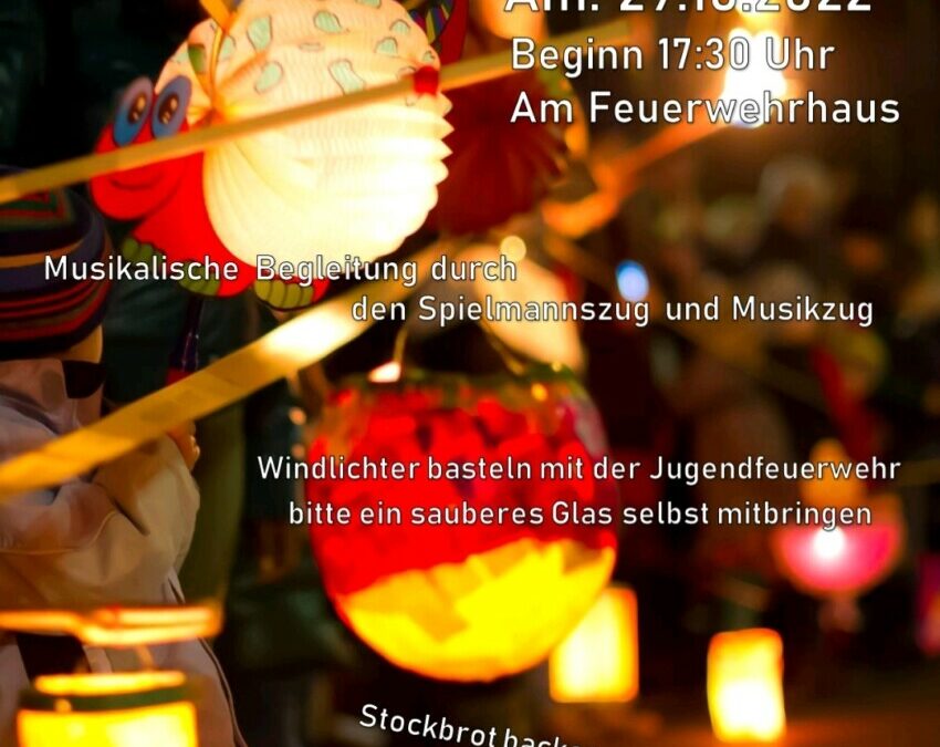 „Laternenfest am Feuerwehrhaus“