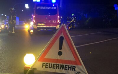 Nachtübung 2022: Brandeinsatz in einer Tischlerei simuliert