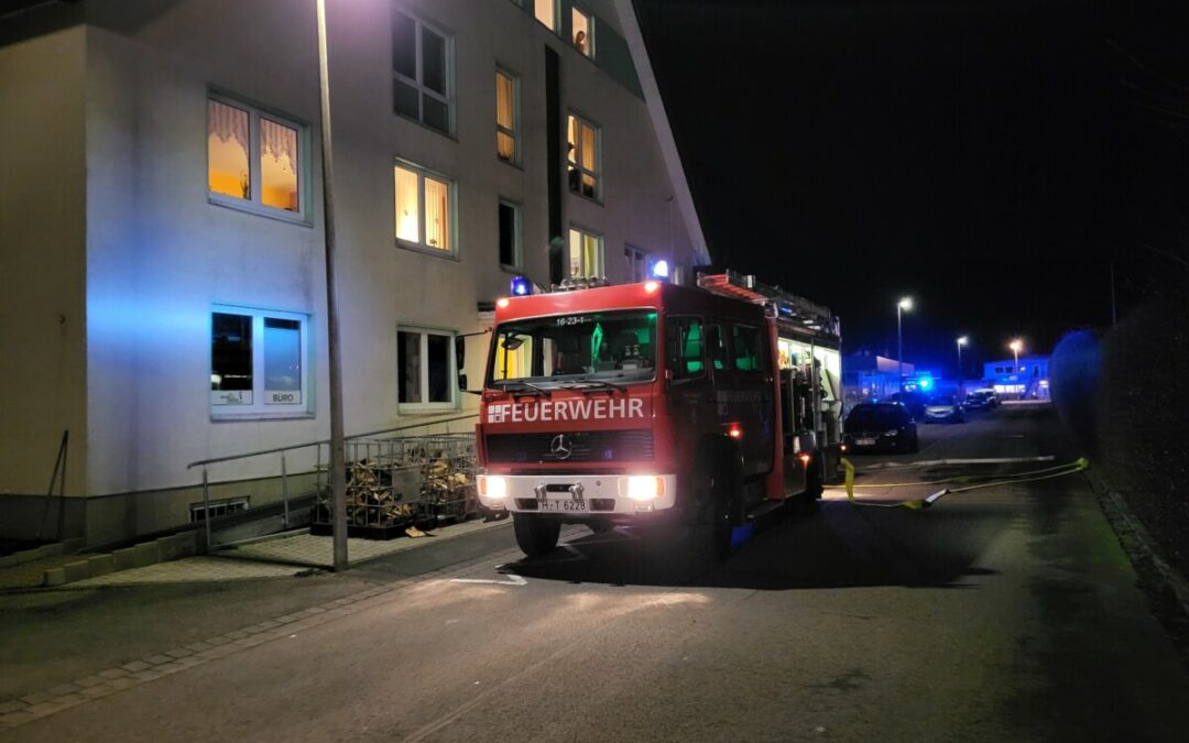 Feuer – brennender Geschirrspüler