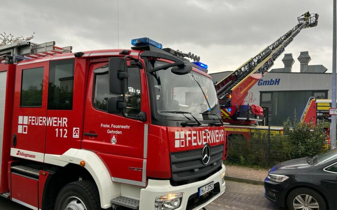 Feuer – Brand in einem Gewerbebetrieb