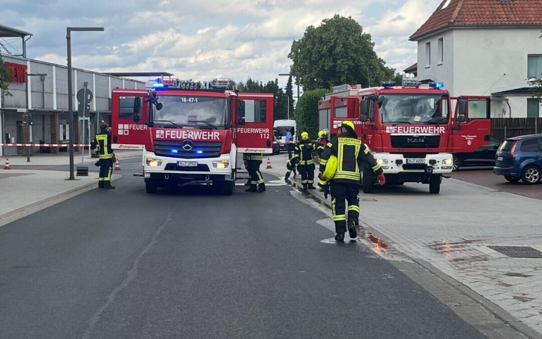 Feuer – Brandgefahr durch ausströmendes Gas