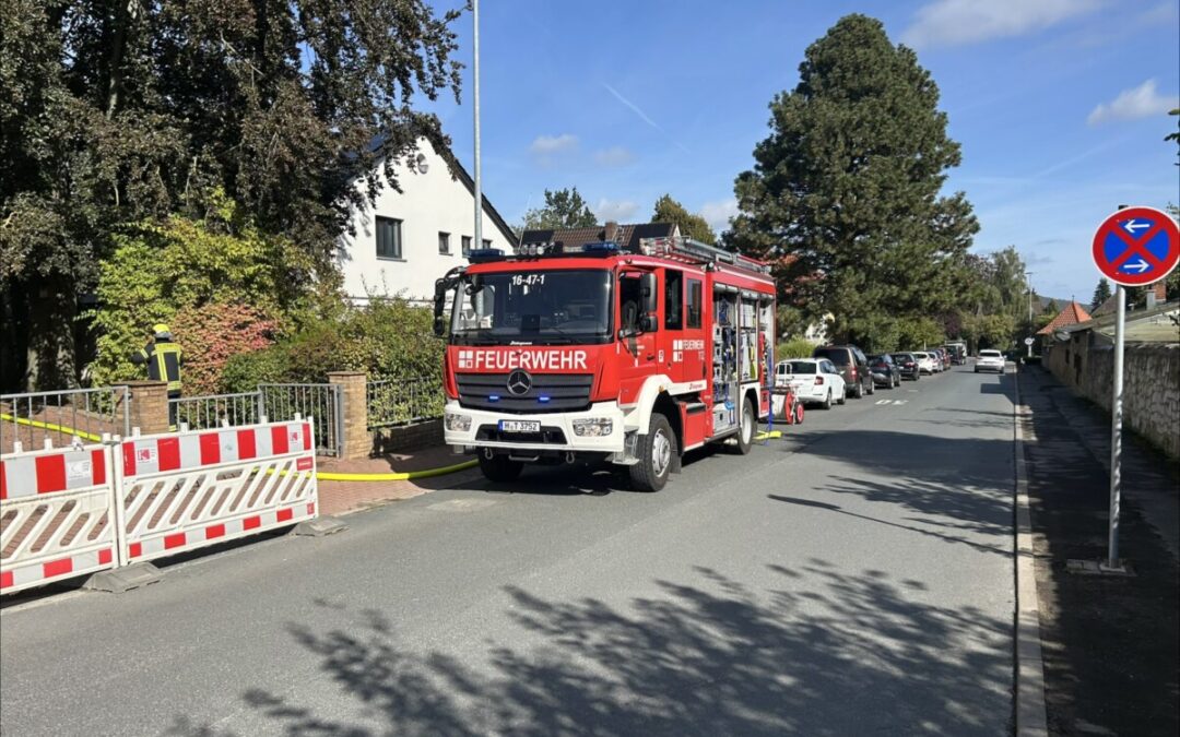 Feuer – brennende Gartenabfälle